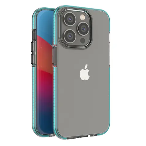 Hurtel Spring Case pouzdro pro Apple iPhone 14 Pro světle modrá / Pouzdro / Silikonové / Zesílený rám