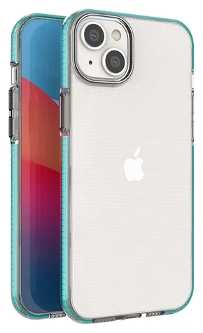 Hurtel Spring Case iPhone 14 Plus světle modrá / Pouzdro / Silikonové / Barevný rámeček