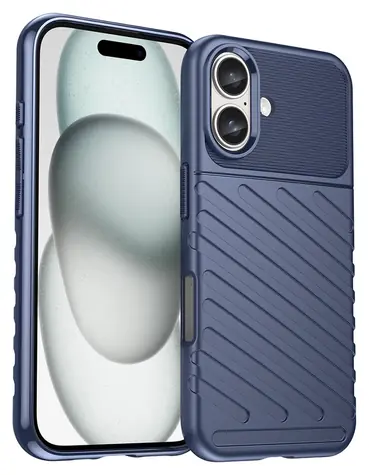 Hurtel Thunder Case iPhone 16 Plus modrá / Kryt na telefon / Silikon