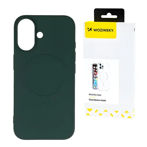 Wozinsky Liquid Silicone Case MagSafe zelená / Zadní kryt / Samsung Galaxy S25+ / MagSafe