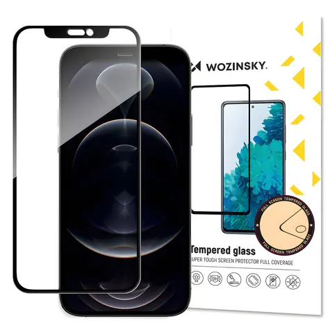 Wozinsky Full Glue tvrzené sklo iPhone 13 mini / Ochranné sklo / Lepení přes celý displej