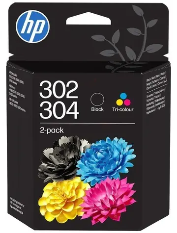 HP 302/304 černá + tříbarevná / Inkoustová cartridge / originální / 2 ks / DeskJet 2620, 2630