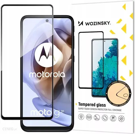 Wozinsky Full Glue pro Motorola Moto G51 černý rámeček / Ochranné sklo / celoplošné lepení přes displej