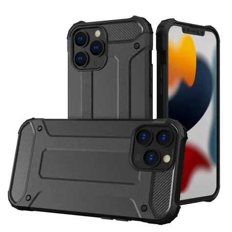Hurtel Hybrid Armor černá / Kryt / Apple iPhone 14 Pro / Odolný hybridní materiál