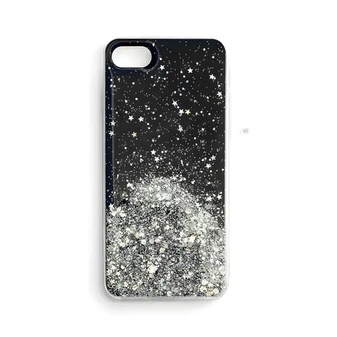 Hurtel Star Glitter třpytivý kryt černá / Kryt / Apple iPhone 13 Pro