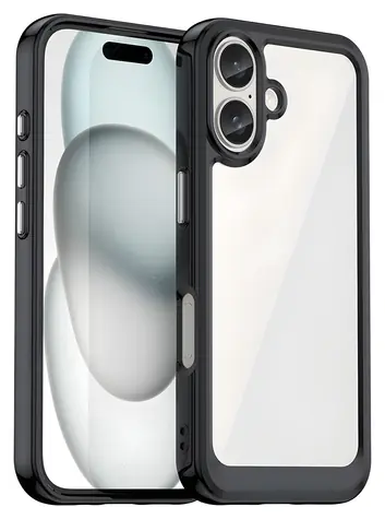 Hurtel Outer Space Case černá / Kryt / Apple iPhone 16 Plus / Gelový rámeček