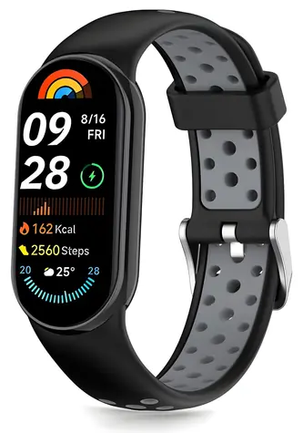 Tech-Protect IconBand Air černo-šedý / Řemínek / pro Xiaomi Smart Band 8, 9, 10, NFC