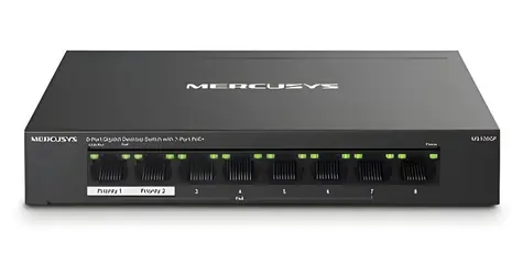 TP-Link Mercusys MS108GP / Switch / 8x GLAN / 7x PoE+ / desktop