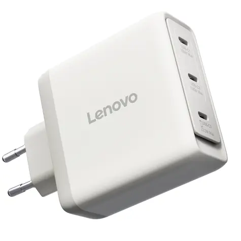 Lenovo Multi-port GaN nabíječka Seashell / Napájecí adaptér / 100 W / 3x USB-C / 90–264 V