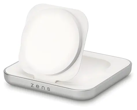 ZENS Magnetic Nightstand Charger bílá / Bezdrátová nabíječka / Qi2 / MagSafe kompatibilní