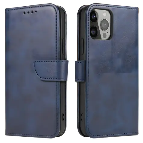 Hurtel Magnet Case pouzdro pro Samsung Galaxy S23 Ultra modrá / Pouzdro / Flipové / Stojánek