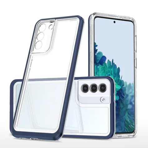 Hurtel Clear 3in1 Case pro Samsung Galaxy S23 modrá / Pouzdro / Silikonové / S rámečkem