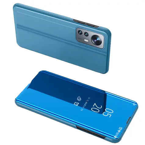 Hurtel Clear View Case Xiaomi 12 Lite modrá / Flipové pouzdro / Průhledné okénko