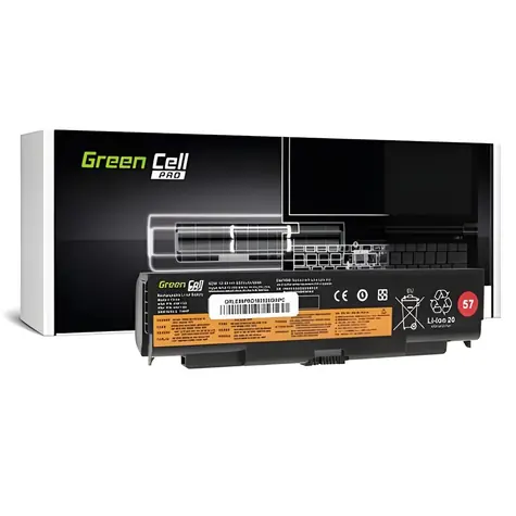 Green Cell LE89PRO / Baterie pro Lenovo ThinkPad T440p T540p W540 W541 L440 L540 / Li-Ion / 11.1V / 5200mAh