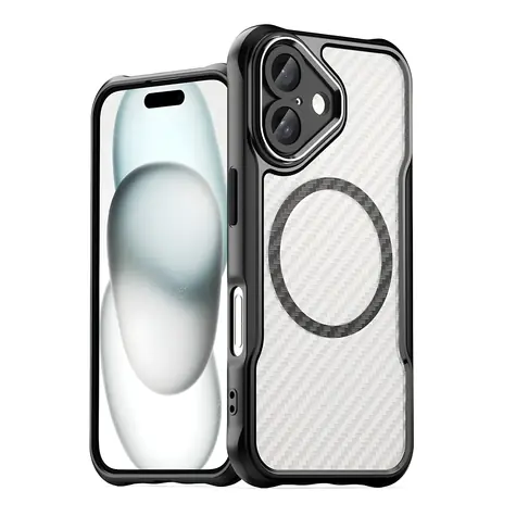 Hurtel Leading Series MagSafe černá / Kryt / Apple iPhone 16 Plus / Silikonový