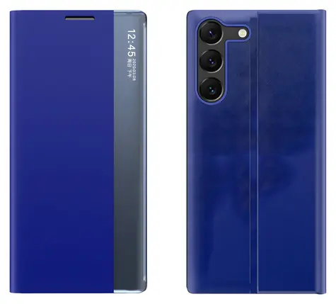 Hurtel Sleep View flipové pouzdro pro Xiaomi Redmi 13C/POCO C65 modré / Pouzdro / Flipové s okénkem