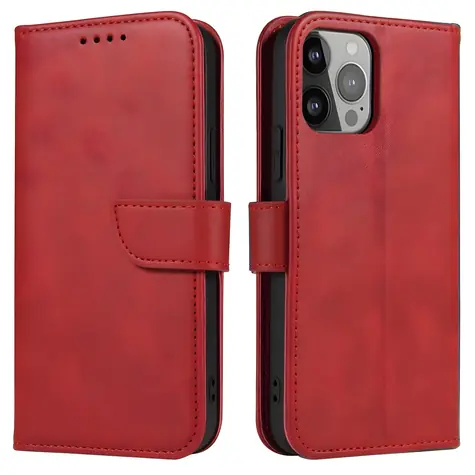 Hurtel Magnet Case pro Samsung Galaxy S23+ červená / Pouzdro / Flip / Magnetické zavírání