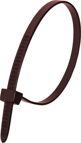 Dedra Kabelové stahovací pásky 7,6 x 370 mm hnědá / 100 ks