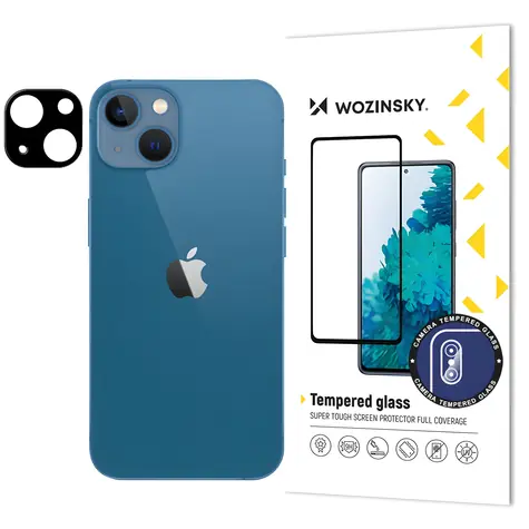 Wozinsky tvrzené sklo na fotoaparát pro Apple iPhone 15 Plus černá / Ochranné sklo / 9H / celoplošné