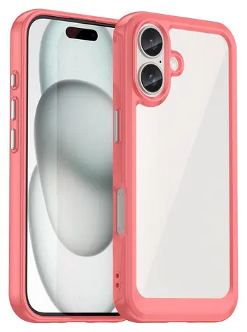 Hurtel Outer Space Case červená / Kryt / Apple iPhone 16 / Gelový rámeček