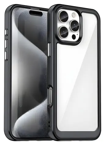 Hurtel Outer Space Case černá / Kryt / Gelový rámeček / Apple iPhone 16 Pro