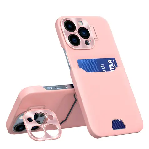 Hurtel Peněženkové pouzdro se stojánkem Galaxy S23+ růžové / Pouzdro / Samsung Galaxy S23+