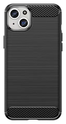 Hurtel Carbon Case černá / Zadní kryt / Apple iPhone 15 Plus / Ohebný, karbonový vzor