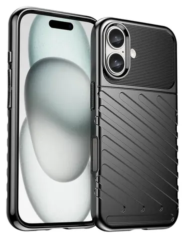 Hurtel Thunder Case iPhone 16 Plus černá / Kryt / Silikon