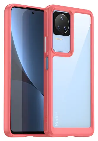 Hurtel Outer Space pouzdro pro Xiaomi Poco F4 5G červená / Pouzdro / Flexibilní rámeček