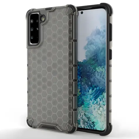Hurtel Honeycomb Case černá / Kryt / Samsung Galaxy S22+