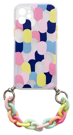 Hurtel Color Chain Case vícebarevná / Pouzdro / gelové / s řetízkem / pro Apple iPhone 13 mini