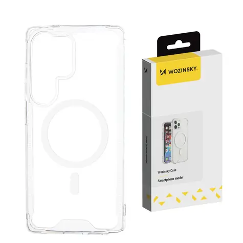 Wozinsky Clear Corner Case MagSafe transparentní / Zadní kryt / Samsung Galaxy S25+ / MagSafe
