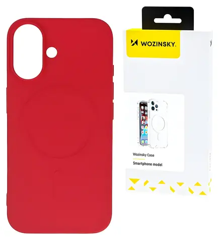 Wozinsky Liquid Silicone Case Samsung Galaxy S24 FE červená / Kryt / MagSafe / Silikon