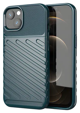 Hurtel Thunder Case zelená / Pouzdro / Apple iPhone 13 mini / TPU, odolné