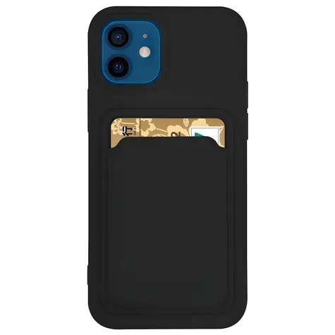 Hurtel Card Case černá / Kryt / Samsung Galaxy A73 / Silikonový, kapsa na kartu