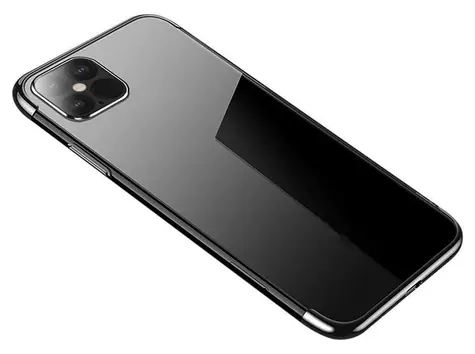 Hurtel Clear Color Case černá / Kryt / Xiaomi Redmi Note 11S, Note 11 / TPU gel, kovový rámeček