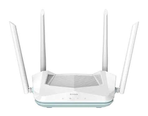 D-Link R15 bílá (R15/E) / Router / Wi-Fi 6 (802.11ax) / AX1500 / 3x RJ-45 Gigabit / 4 antény