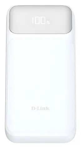 D-Link DPP-201 20000 mAh bílá / Power Bank / USB-C + USB-A / 65W PD3.0, QC3.0 / LED displej