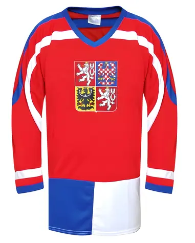 SportTeam Hokejový dres ČR 1 červený, vel. M / Hokejový dres / 100% polyester