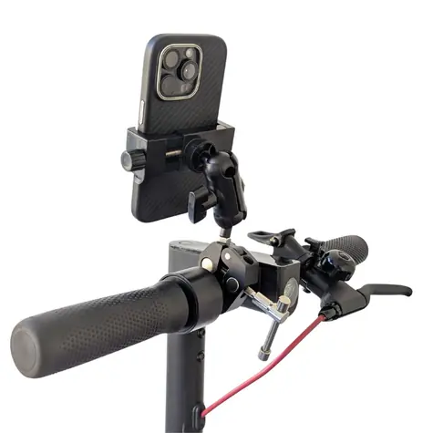 Eljet TitanFlex Pro černá / Držák telefonu na kolo / Nosnost 2 kg / Řídítka 1–4 cm / Nastavitelný úhel
