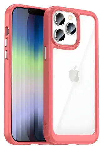 Hurtel Outer Space Case červená / Kryt / Apple iPhone 14 Pro Max / Gelový rámeček