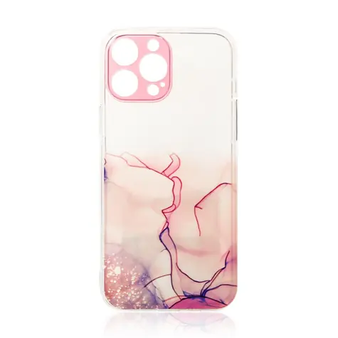 Hurtel Marble iPhone 12 Pro Max růžová / Kryt na telefon / Silikon / Mramorový vzor