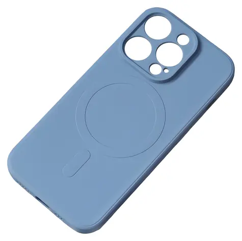 Hurtel Silicone Case MagSafe tmavě modrá / Kryt / Apple iPhone 15 Pro Max / Silikonový