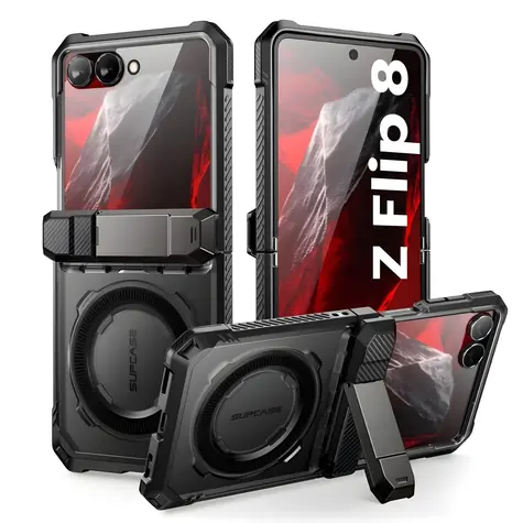 Supcase UB Grip Mag černá / Ochranný kryt / pro Samsung Galaxy Z Flip8 / MagSafe