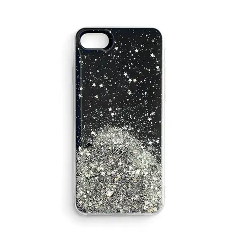Wozinsky Star Glitter zadní kryt pro Xiaomi Redmi Note 9T 5G černá / Ochranný kryt / třpytivý