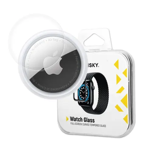 Wozinsky Hybridní ochranné sklo pro Apple AirTag černá / Ochranné sklo / Hybridní