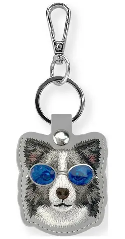 Nimmy Glasses Cool and Cute Dog šedá / Pouzdro pro lokalizátor / Design pejsek