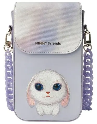 Nimmy Big Eyed Pet 2.0 Rabbit fialová / Pouzdro na telefon / motiv králík