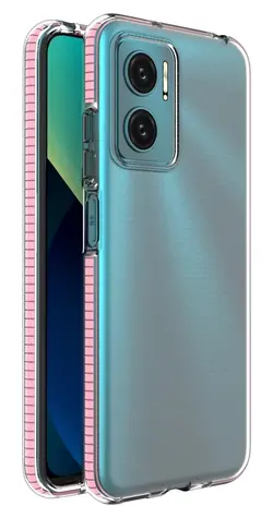 Hurtel Spring Case pro Xiaomi Redmi 10 světle růžová / Pouzdro / Gelové TPU / Barevný rámeček