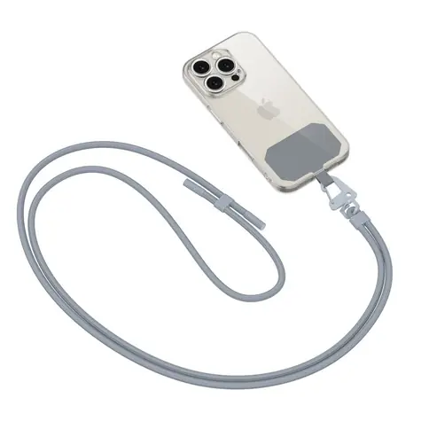 Tech-Protect C5S Rope šedá / Crossbody popruh na telefon / šňůrkový design